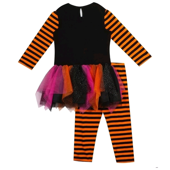 Emily Rose Girl's Fall Applique Halloween Tutu Tunic & Legging Set, Size… - Picture 4 of 7